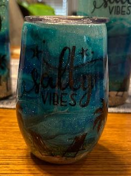 Salty Vibe Beach Epoxy Tumbler