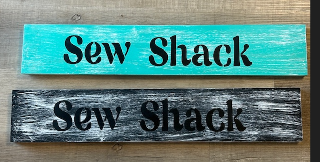 Sew Shack Wood Sign - Large