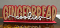 Gingerbread Cookie Word Art Shelf Sitter