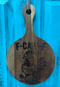 Charcuterie Board - Round w/Handle Small - F-Caw-F