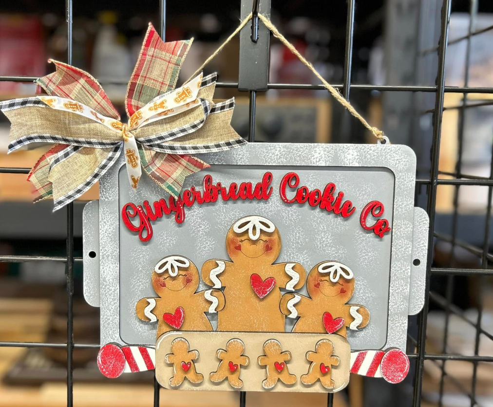 Gingerbread Cookie Co Cookie Sheet Door Hanger