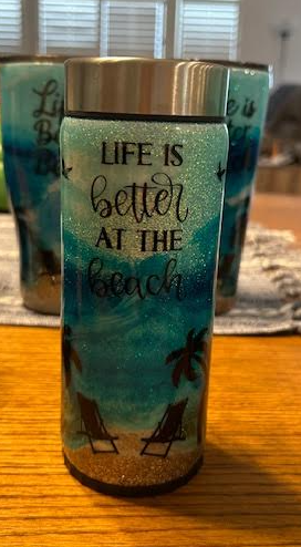 Life is Better at the Beach Epoxy Tumbler