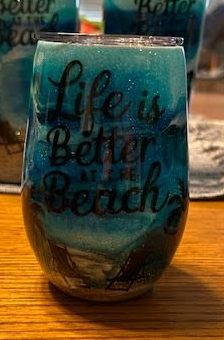 Life is Better at the Beach Epoxy Tumbler