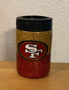 Football - Red and Gold Epoxy Tumbler