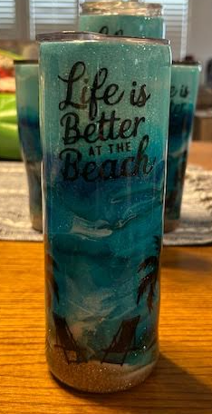 Life is Better at the Beach Epoxy Tumbler