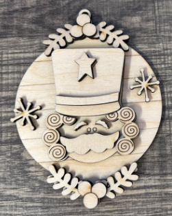 Nutcracker Toy Soldier Round Ornament Blank