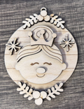 Nutcracker Ballerina Round Ornament Blank