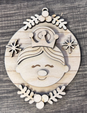 Nutcracker Ballerina Round Ornament Blank