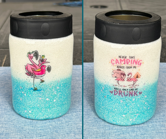 Flamingo Camping Epoxy Tumbler