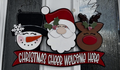 Christmas Cheer Welcome Here - Hand Painted Door Hanger