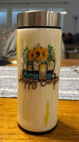 Happy Camper Epoxy Koozie