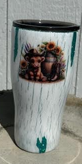Highland Cow Epoxy Tumbler