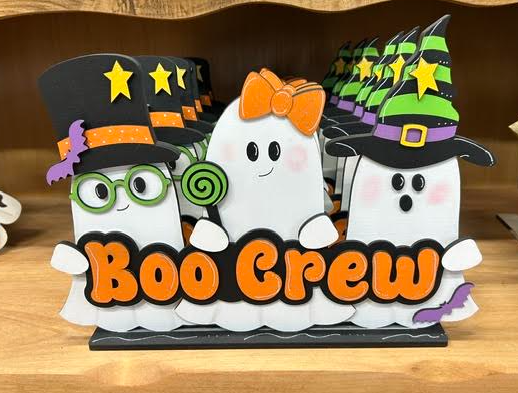 BOO Crew Ghost Shelf Sitter - Large