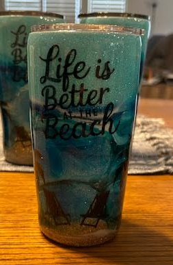 Life is Better at the Beach Epoxy Tumbler