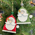 Santa Wood Ornament