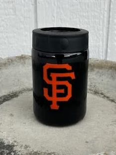 Baseball - Orange and Black Epoxy Tumbler