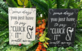 Cluck It & Walk Away Wood Sign