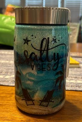 Salty Vibe Beach Epoxy Tumbler
