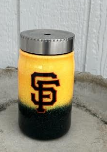 Baseball - Orange and Black Epoxy Tumbler