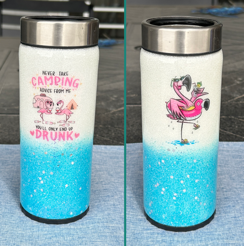 Flamingo Camping Epoxy Tumbler