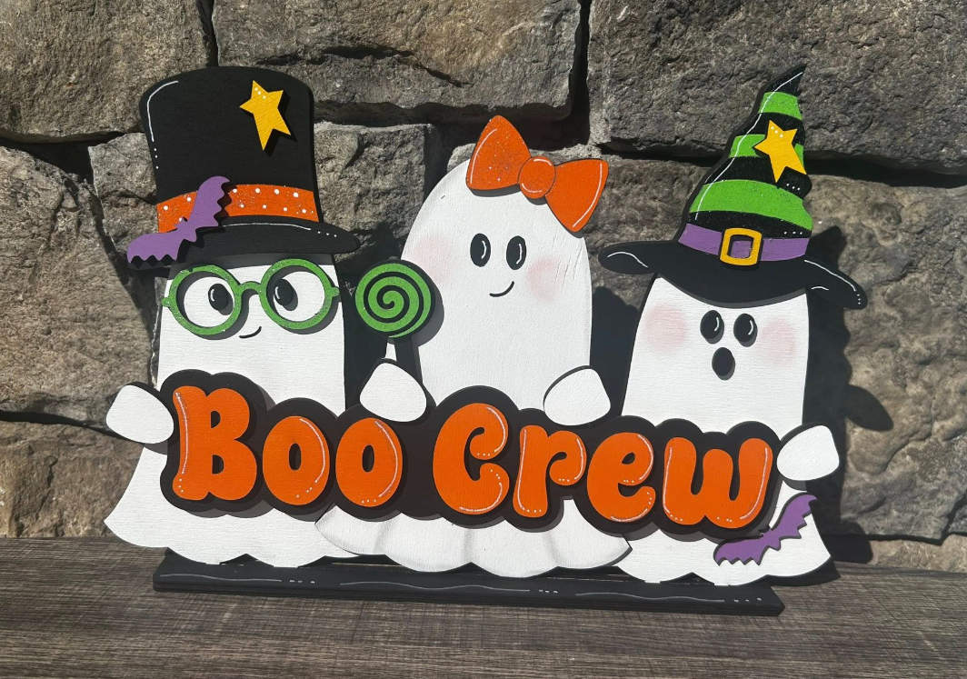 BOO Crew Ghost Shelf Sitter