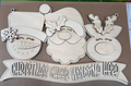Christmas Cheer Welcome Here Door Hanger Wood Blank