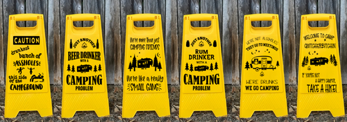 Camp Caution Signs