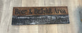 Beer & Bullshit Area Wood Sign