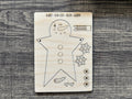 Snowman Star - Wood Blank - pop out Ornament