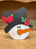 Snowman Head Shelf Sitter