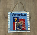 America Firecracker Corrugated Metal Sign