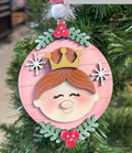 Nutcracker Ballerina Wood Ornament