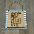 Home Sweet Home Dairy Cow Corrugated Metal Sign