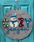 18" Cozy Season Door Hanger - Painted