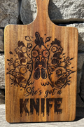 Charcuterie Board - She's Got a Knife Large Paddle