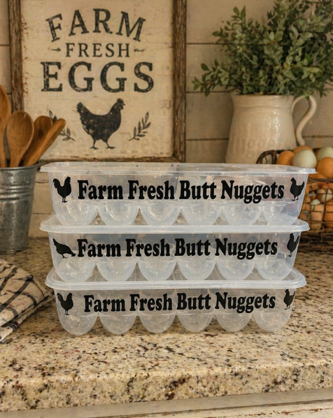 Egg Crate - "Farm Fresh Butt Nuggets"