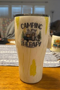 Camping is my Therapy Epoxy Tumbler
