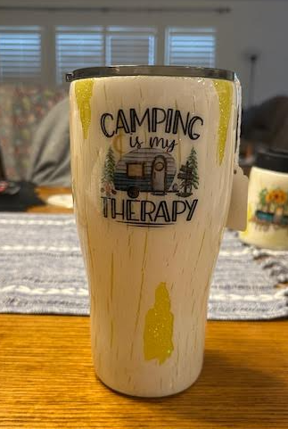 Camping is my Therapy Epoxy Tumbler
