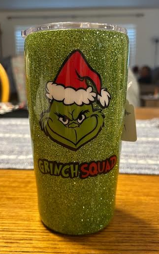 Grinch Squad Epoxy Tumbler