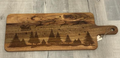 Charcuterie Board - Santa's Sleigh Over the Forest - XL Paddle