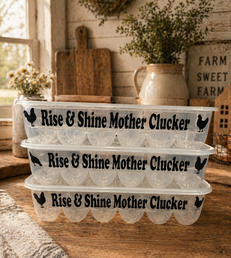 Egg Crate - "Rise & Shine Mother Clucker"