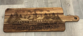 Charcuterie Board - "Merry Christmas" Snowy Village Scene - XL Paddle