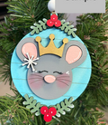 Nutcracker Mouse King Wood Ornament