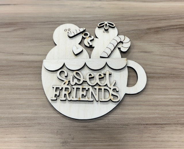 Sweet Friends Ornament Blank
