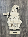 Wine Gnome with Grape Stocking Hat Wood Blank